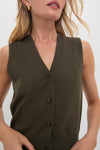 Olive Connie Knit Vest