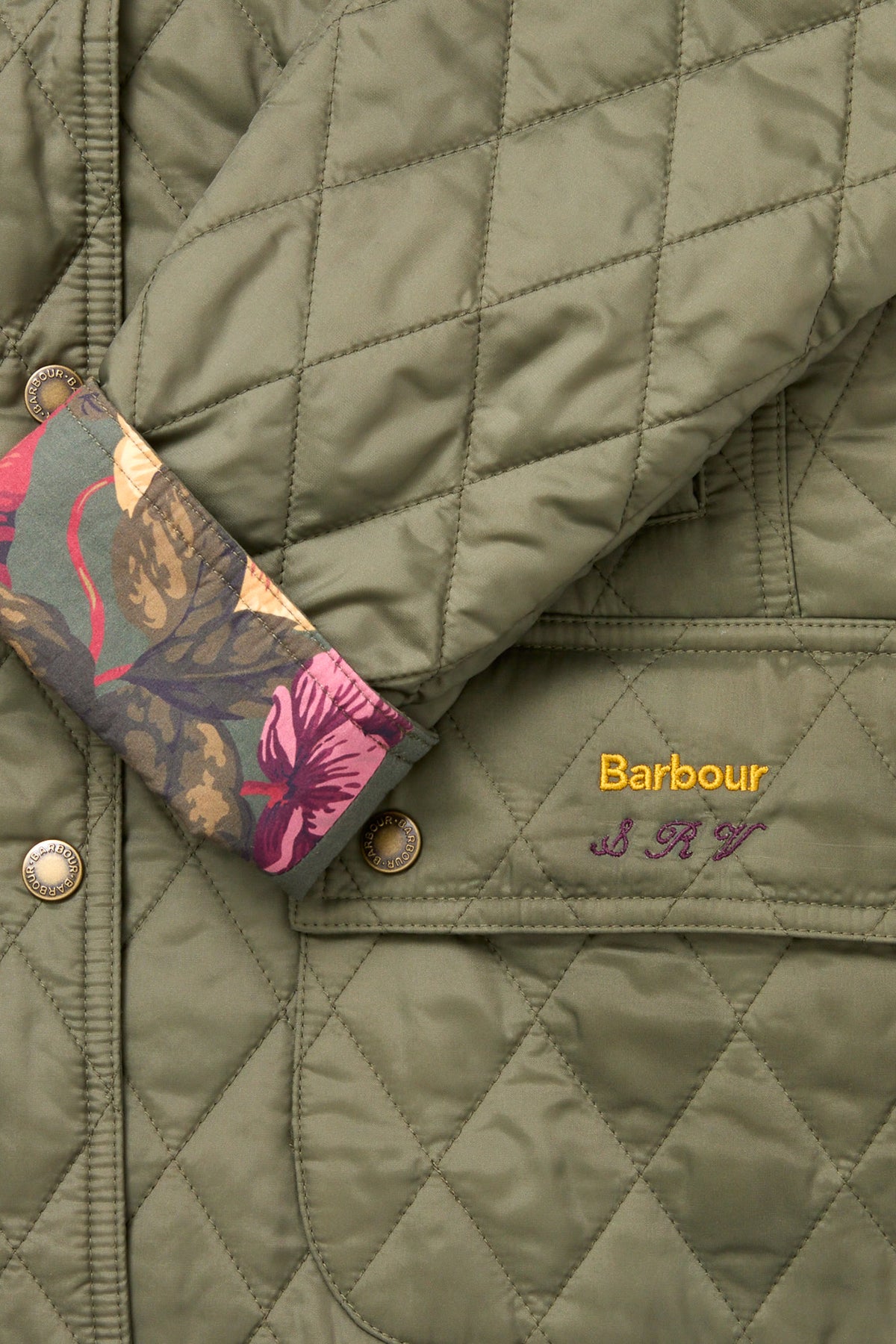 Dusty Khaki Barbour x Tuckernuck Lainey Quilt