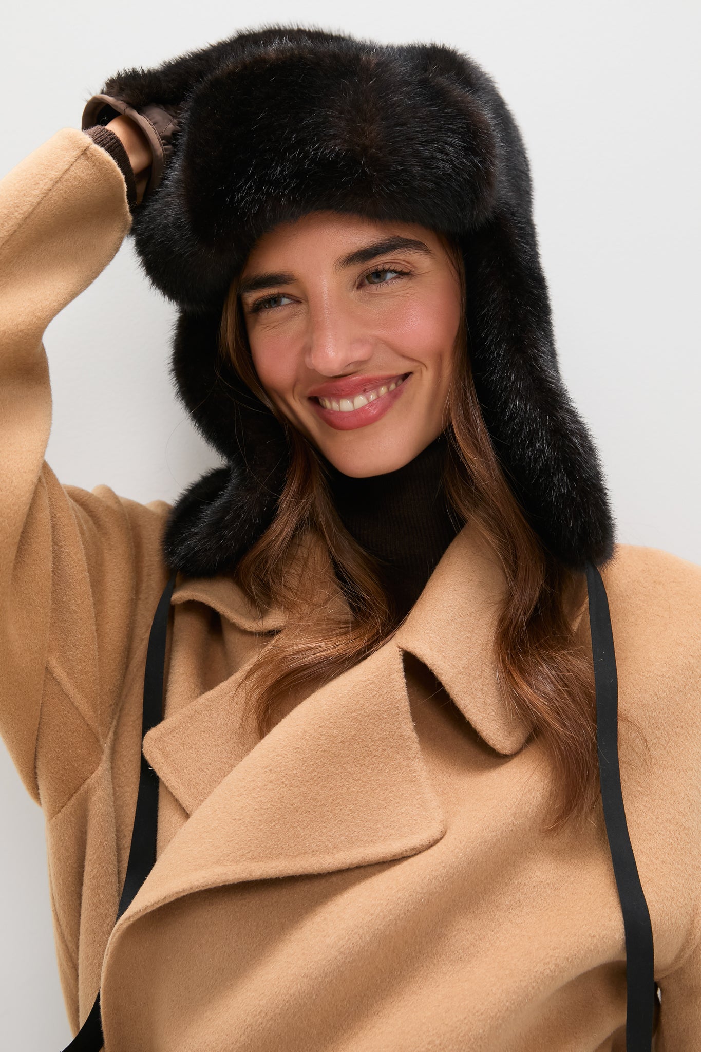 Brown Fur Flap Hat