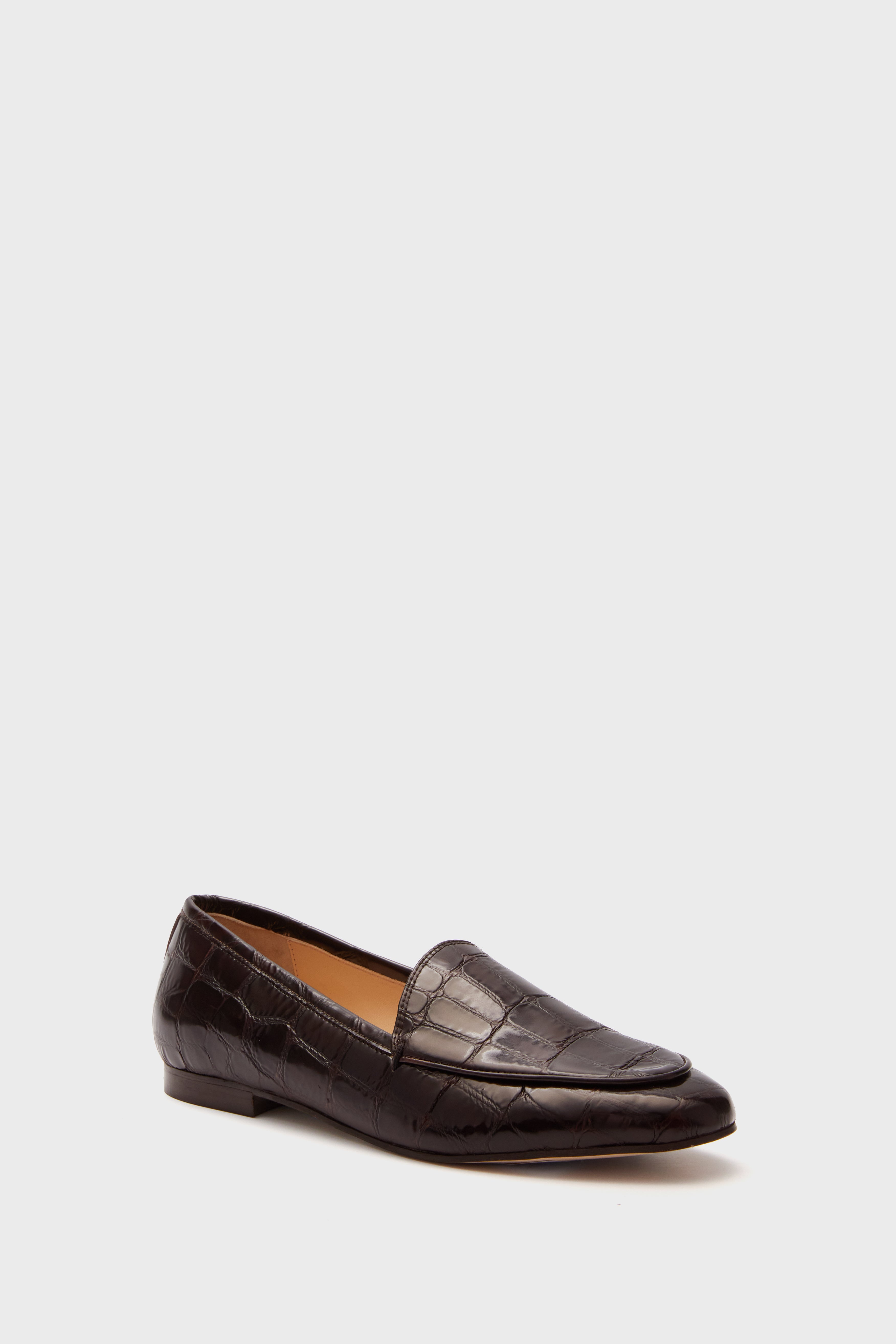 Croc leather loafers best sale