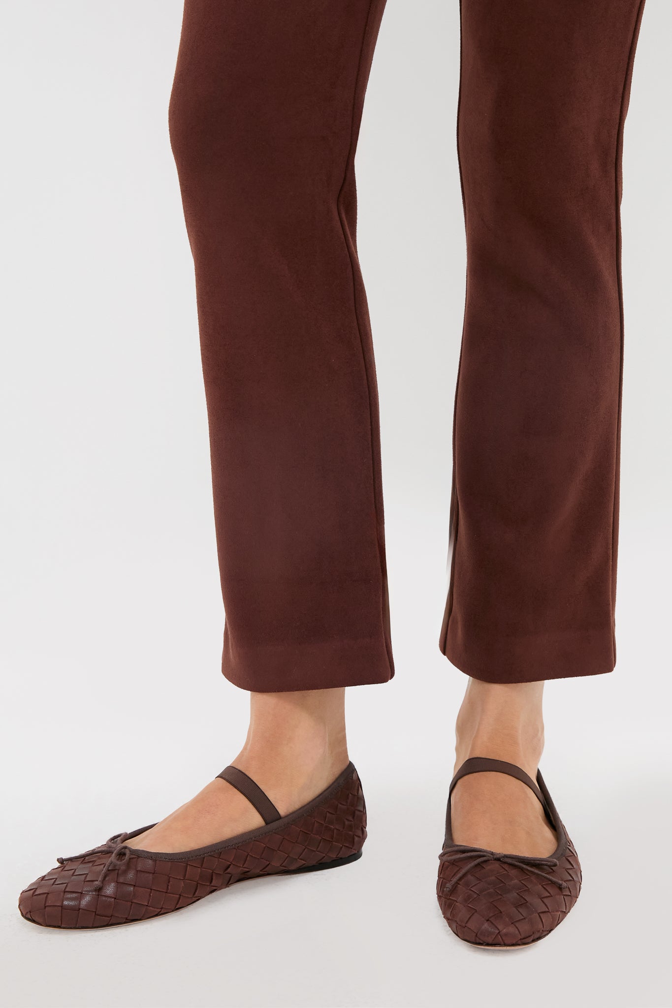 Deep Mocha Vegan Suede Ashford Pants