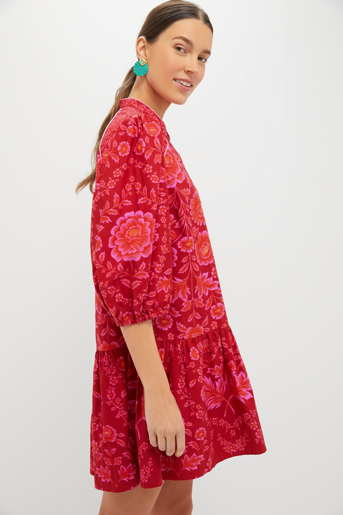 Red Olivia Mini Dress | Farm Rio Red Olivia Mini Dress | Farm Rio