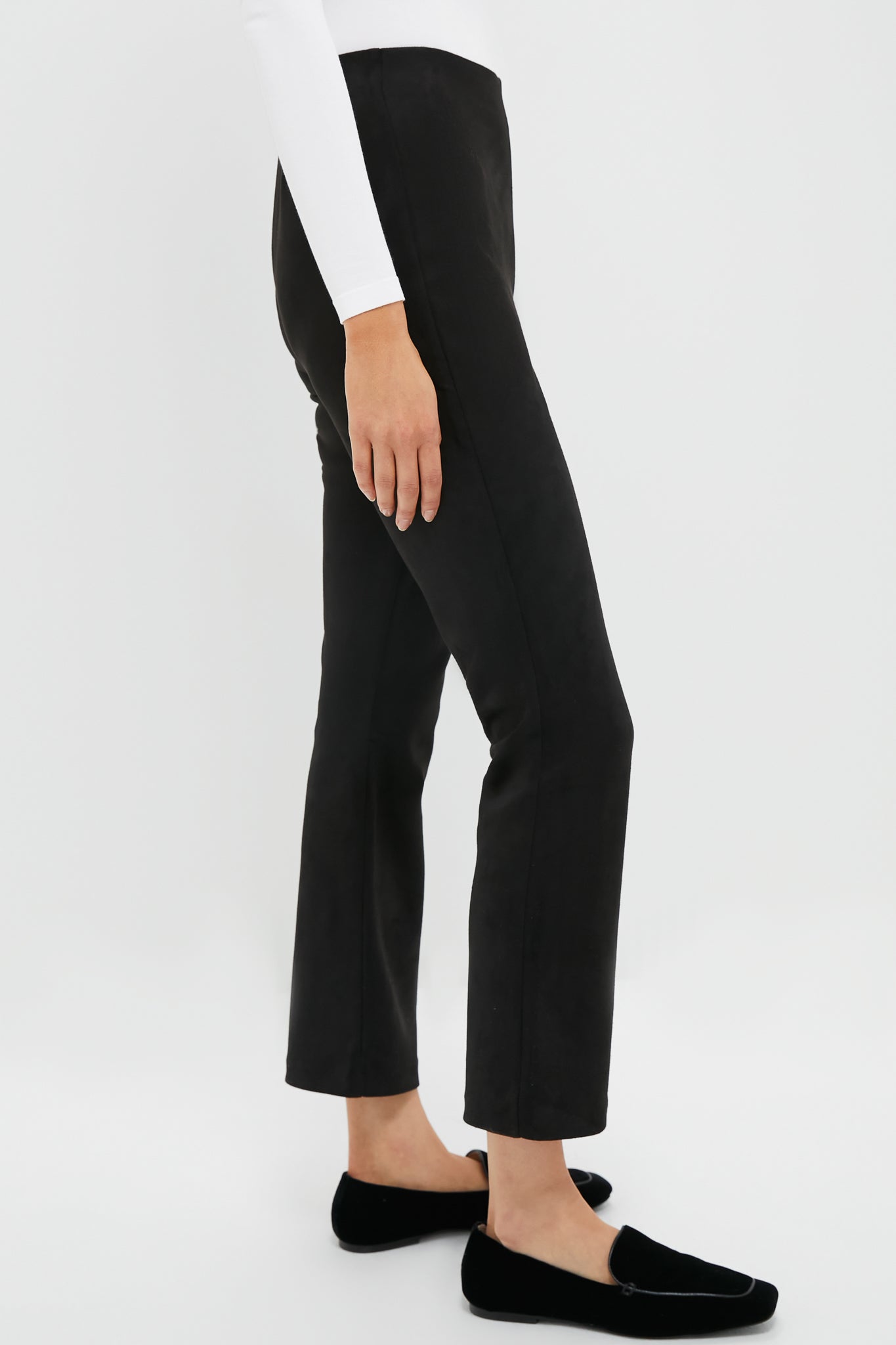 Black Vegan Suede Ashford Pants | Tuckernuck
