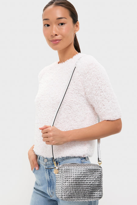 Silver Woven Etoile Midi Sac