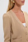Tan Metallic Rene Cardigan