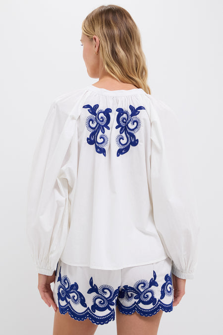 The Navy Detail Minka Shirt