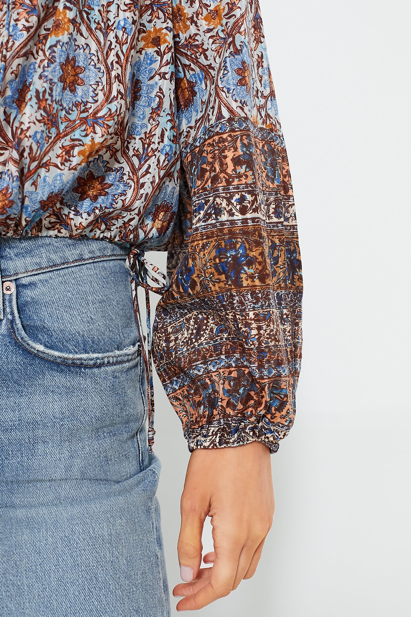 Caspia Silva Blouse