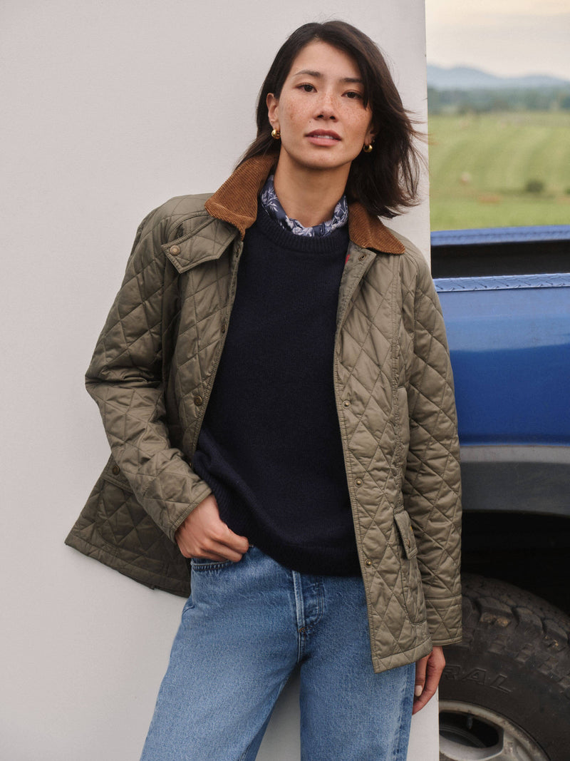 Navy Floral Bandana Medium Silk Scarf