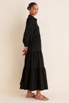 Black Crepe Mabel Maxi Dress