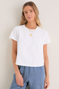White Parker Classic Tee