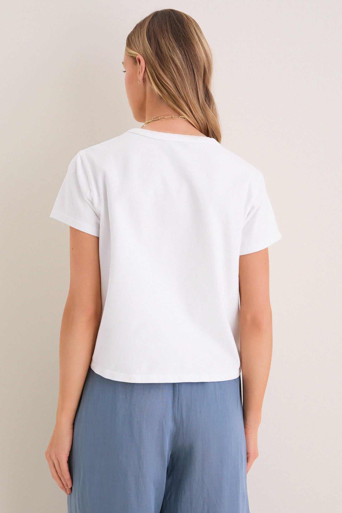 White Parker Classic Tee