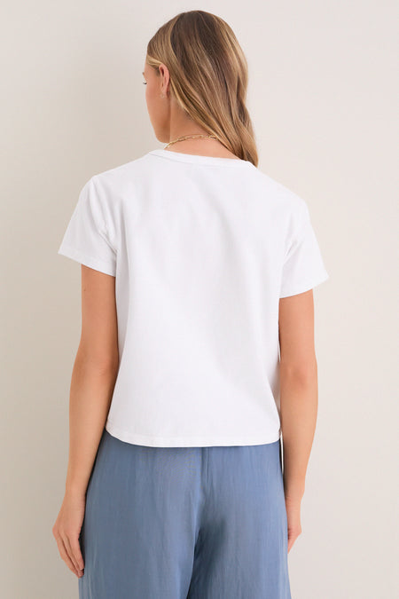White Parker Classic Tee