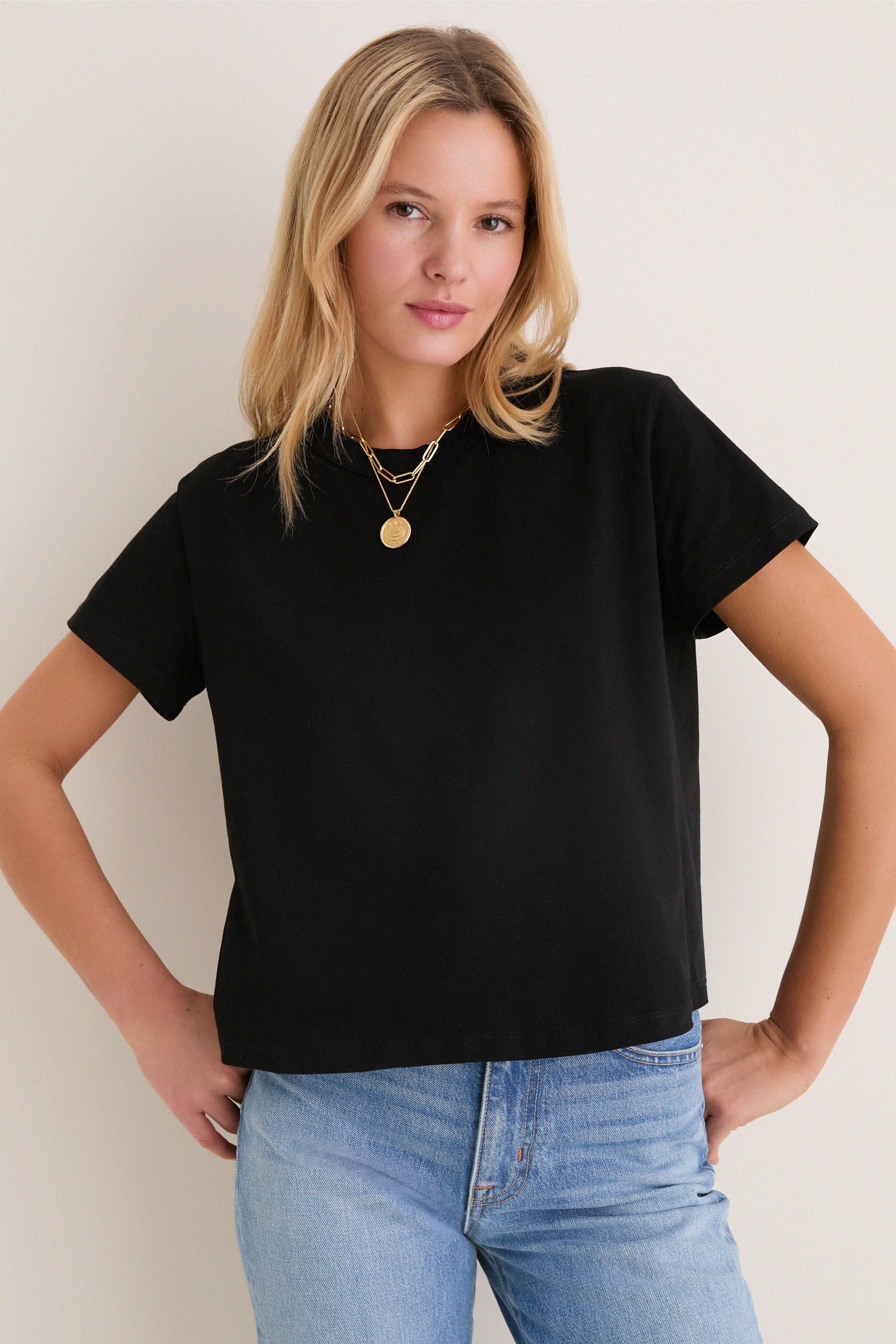 Black Parker Classic Tee