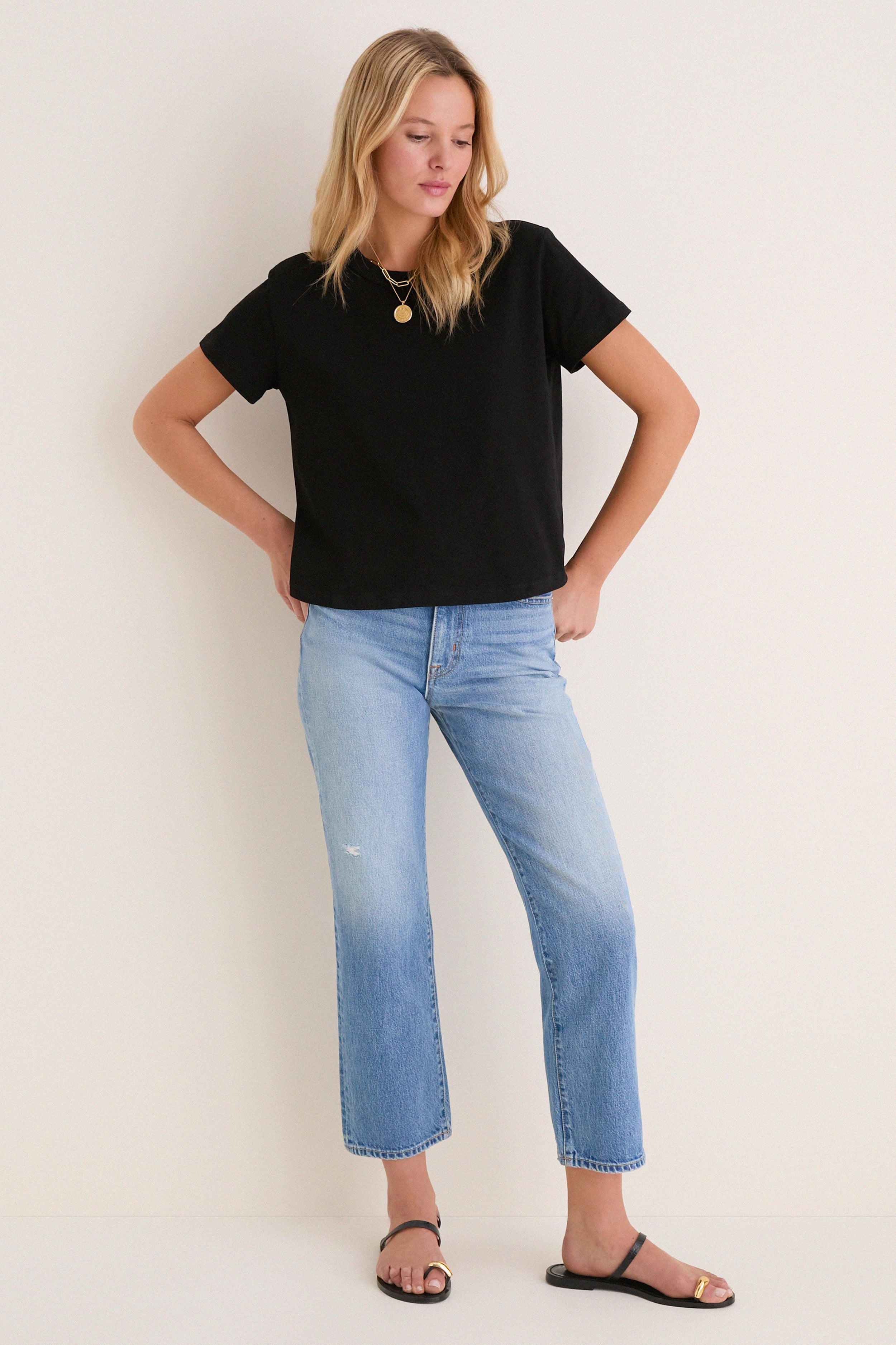 Black Parker Classic Tee