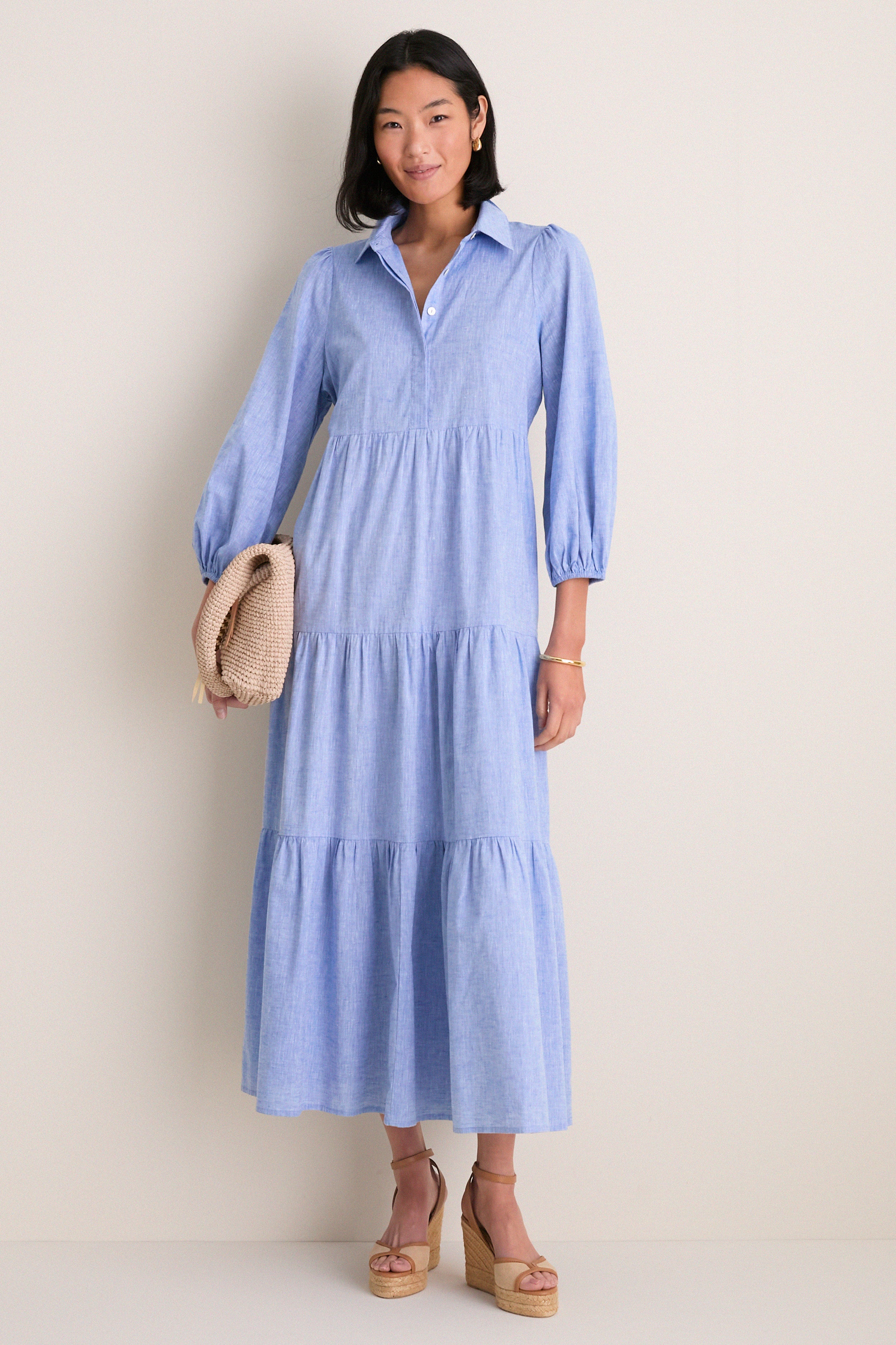 Chambray Mabel Maxi Dress