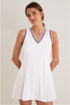 Americana Stripe Performance Jersey Kemper Tennis Dress