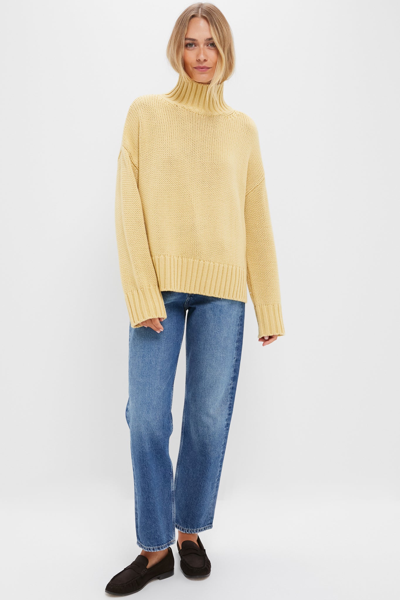 Straw Hannah Wool Blend Turtleneck Sweater | Tuckernuck