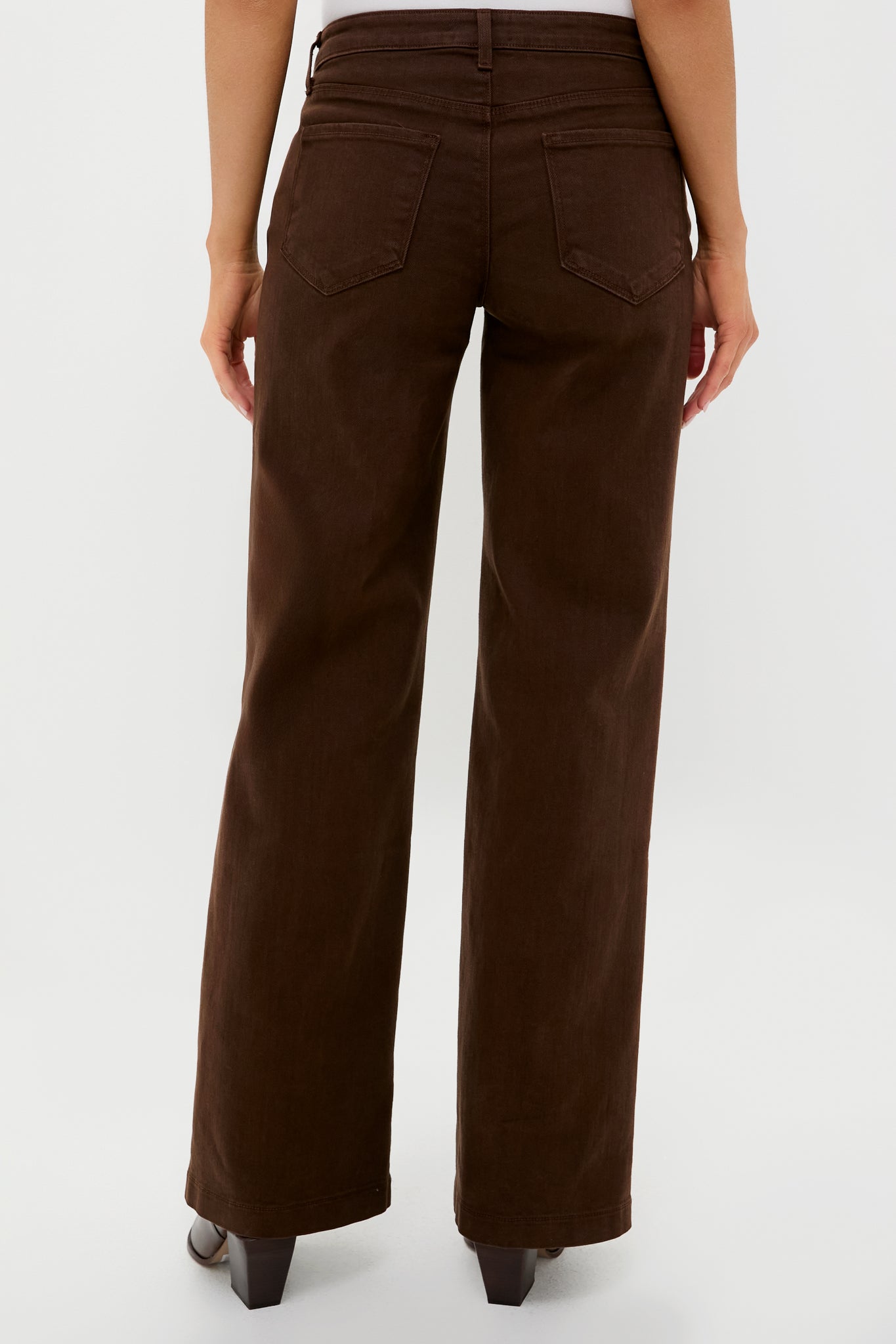 Brown Joanne Low Rise Wide Leg