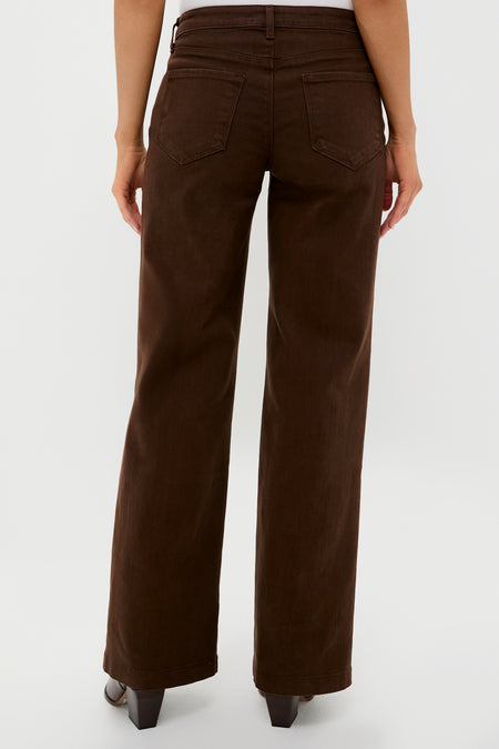 Brown Joanne Low Rise Wide Leg