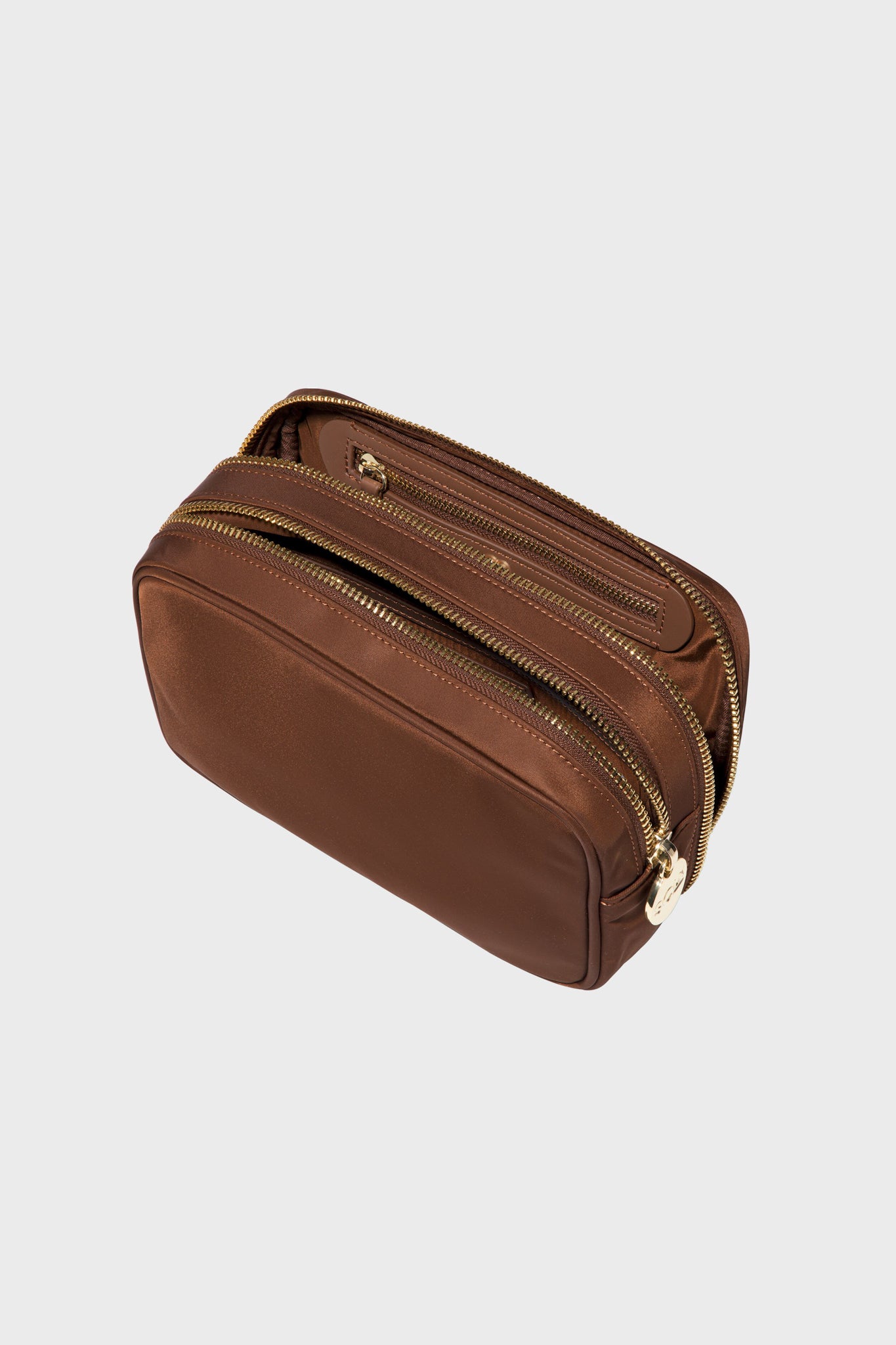 Espresso Double Zip Pouch