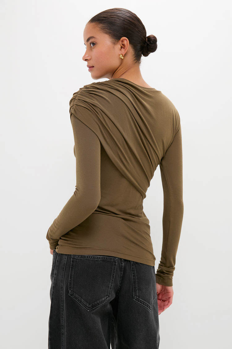Khaki Dressi Top