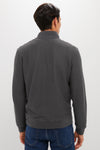 Mountain Coal Textured Knit Quarter Zip