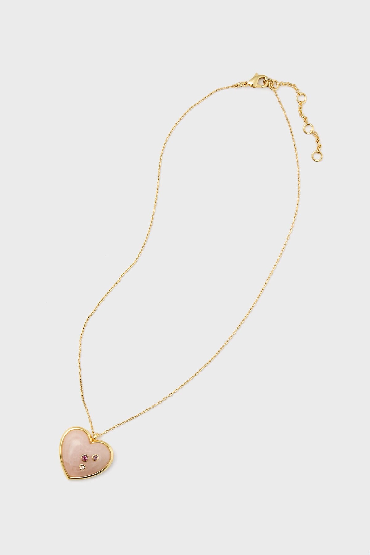 A gold-plated brass heart pendant necklace by Tuckernuck Jewelry, perfect for Mother’s Day.