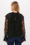 Black Casandra Lace Blouse