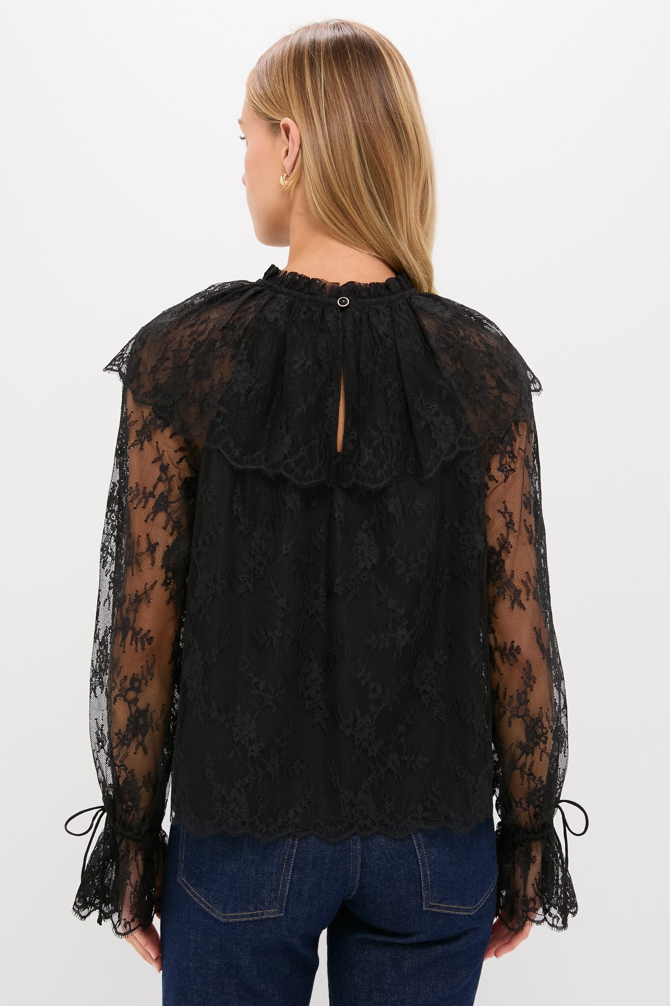 Black Casandra Lace Blouse