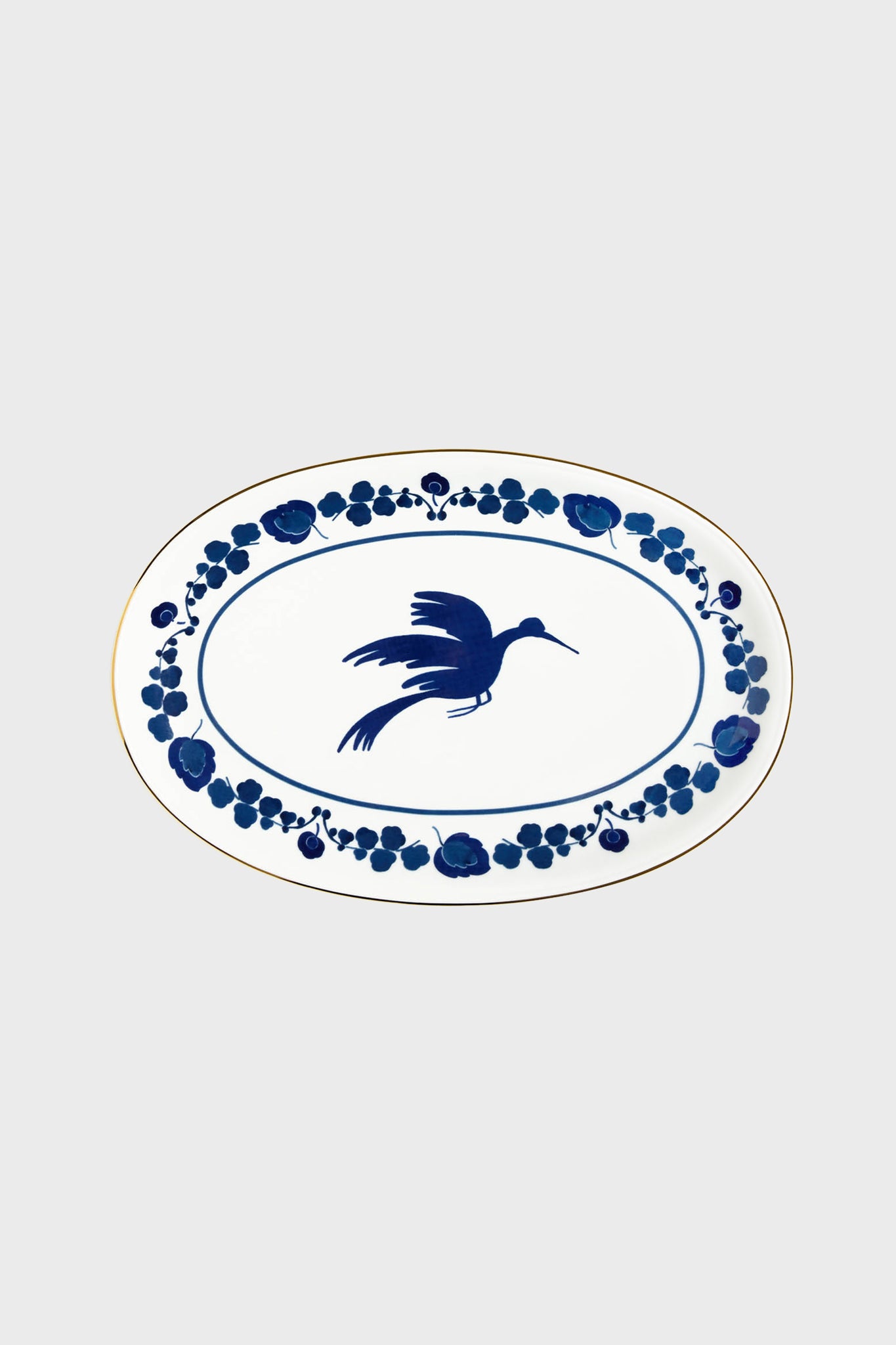 Wildbird Blu Oval Platter