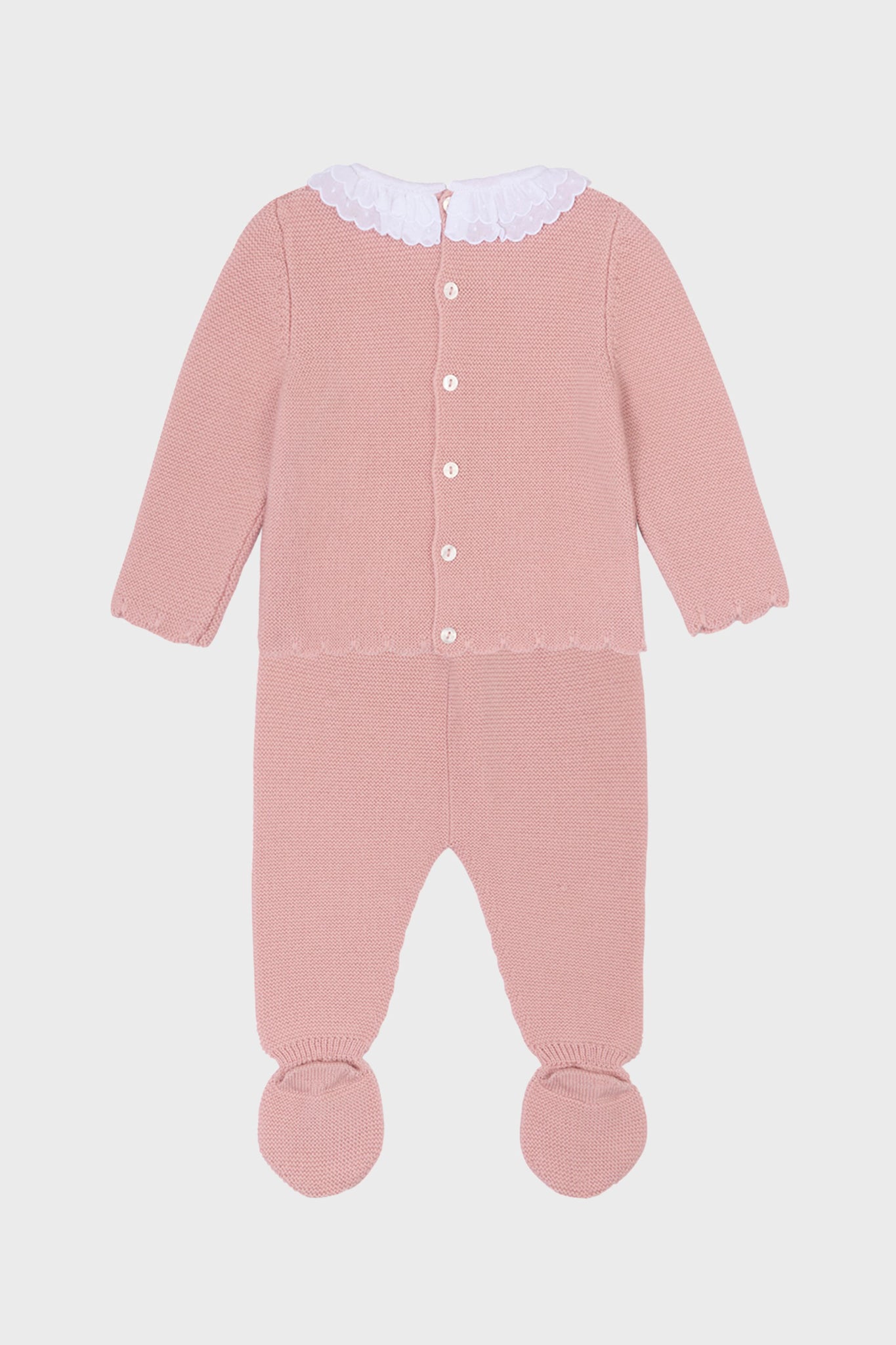 Pink Amaya Merino Baby Knitted Set