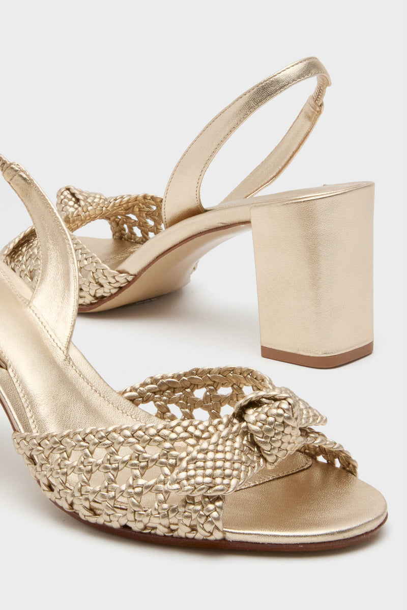 Golden Easy Clarita Block 75 Tresse Heels