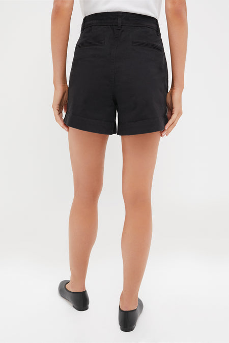Black Wells Chino Shorts