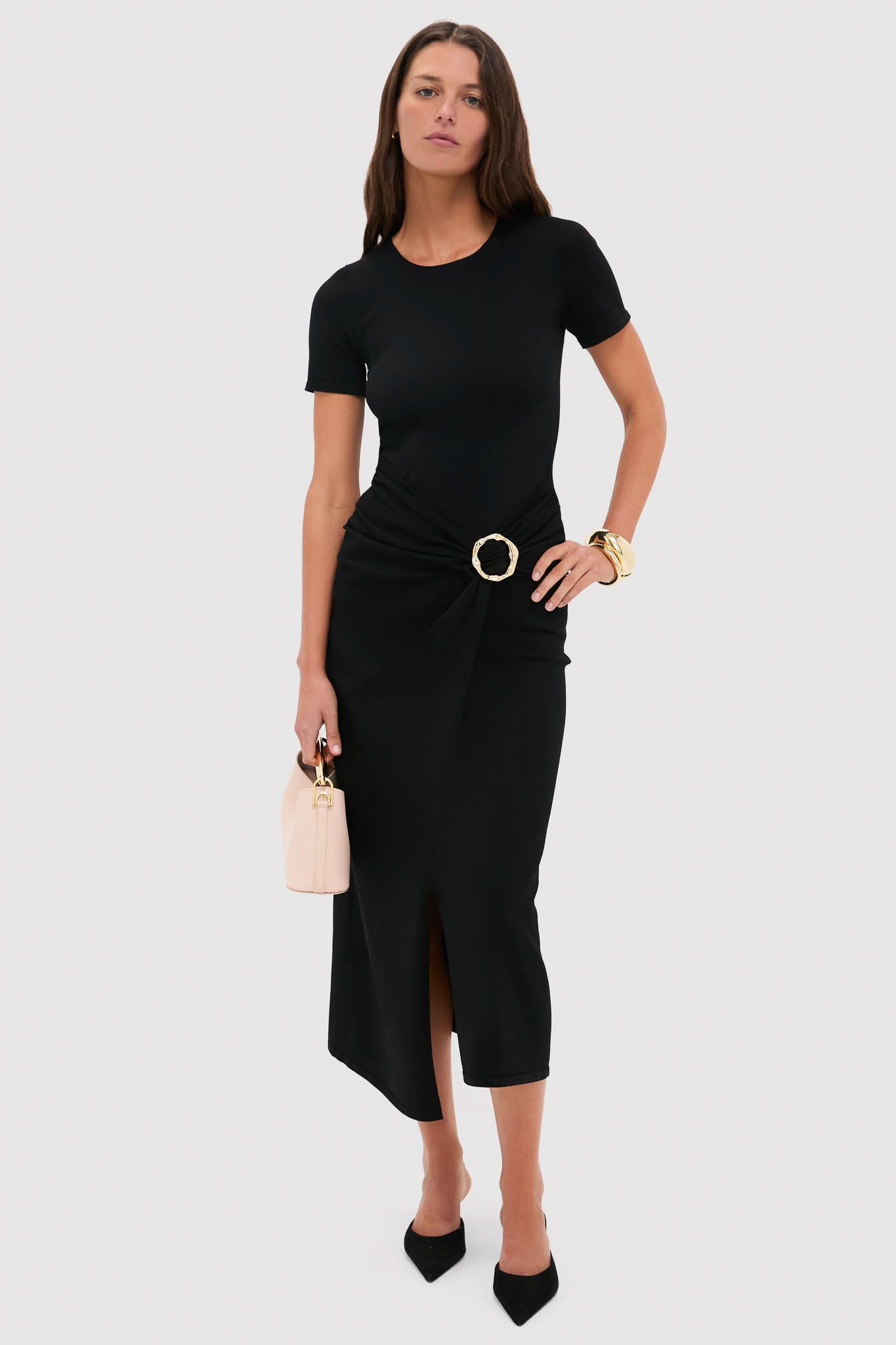 Black Soren T-Shirt Dress | SIMKHAI Black Soren T-Shirt Dress | SIMKHAI