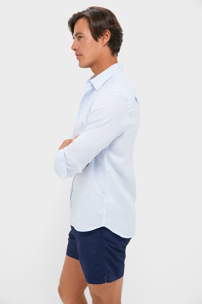 Summer Classic Stripe Laguna Linen Shirt