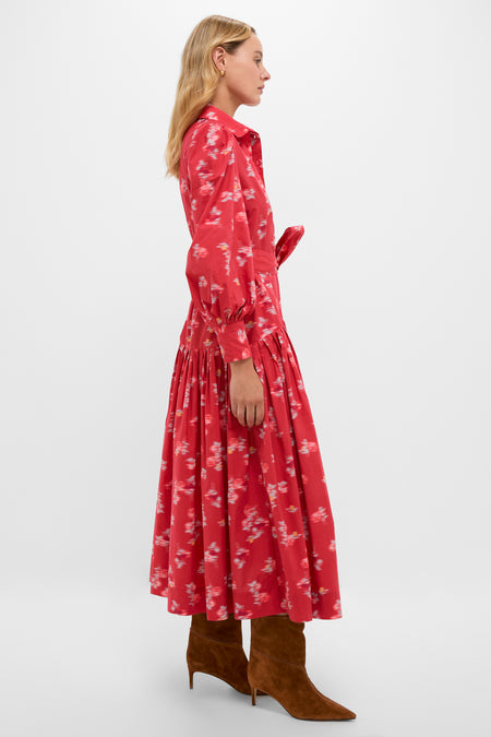 Lebombo Rust Nora Midi Dress