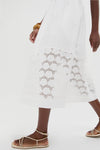 White Smocked Seashell Embroidery Harbor Dress