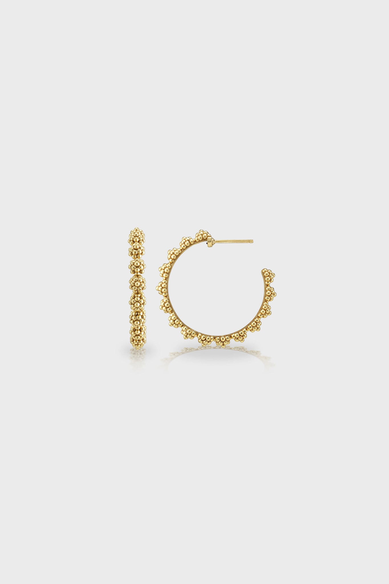 Gold Berry Icon Medium Hoop Earrings