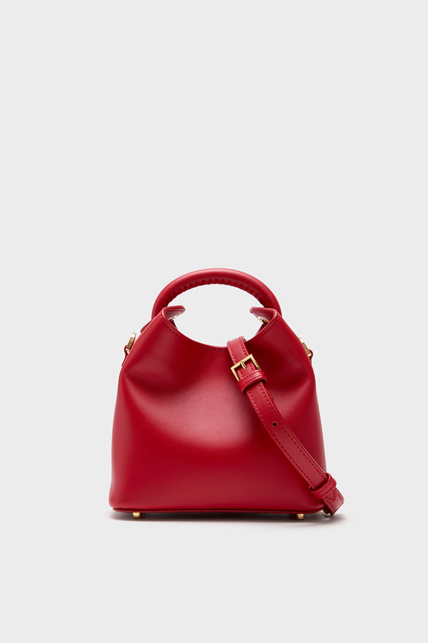 Red Leather Madeleine Bag