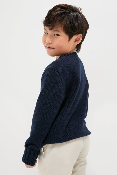 Flag Cotton Crewneck Sweater