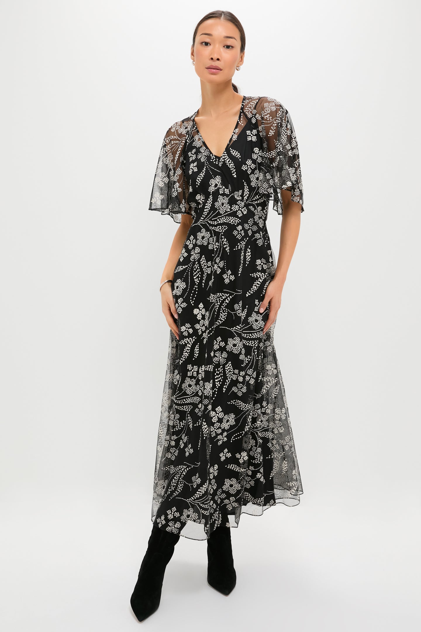 Brocade Floral The Festal Dress