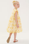 Bright Yellow Eyelet Cynthia Dress