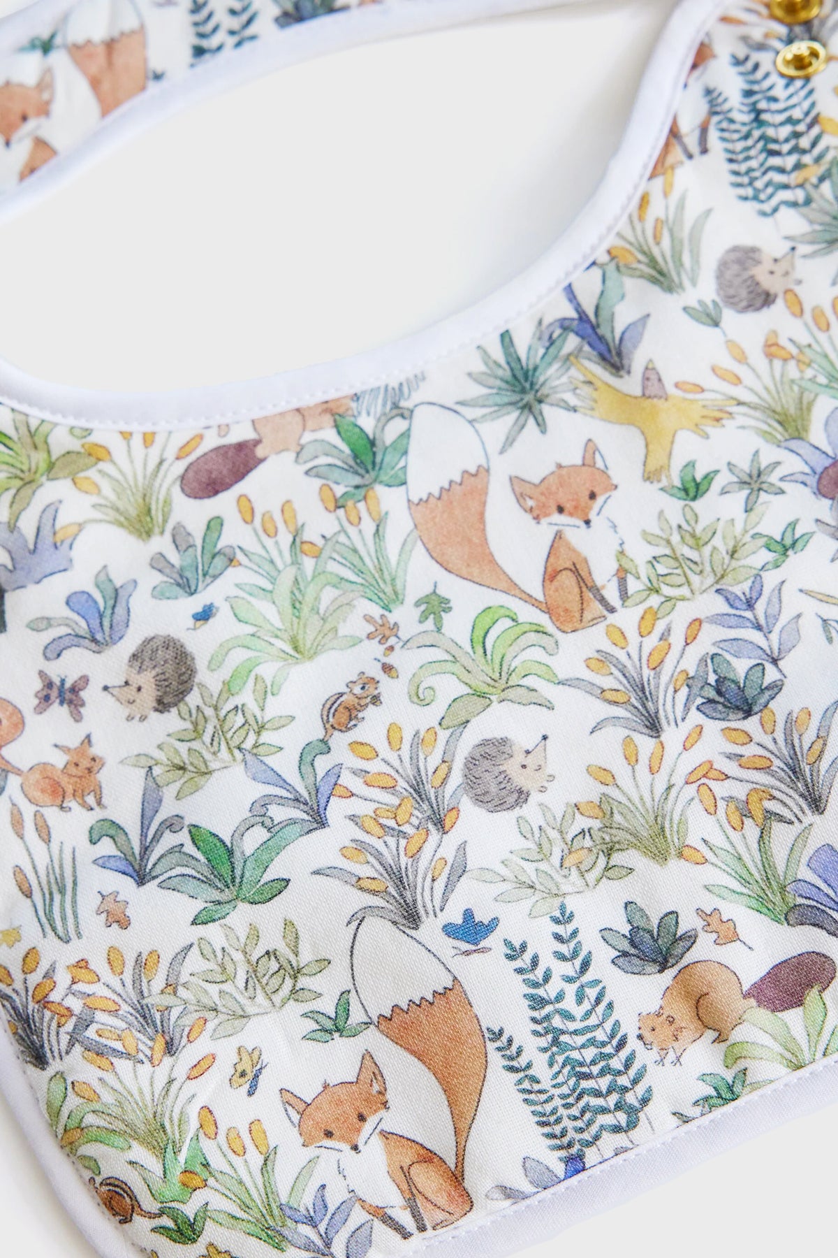 Foxy Forest Bib and Burb Cloth Set