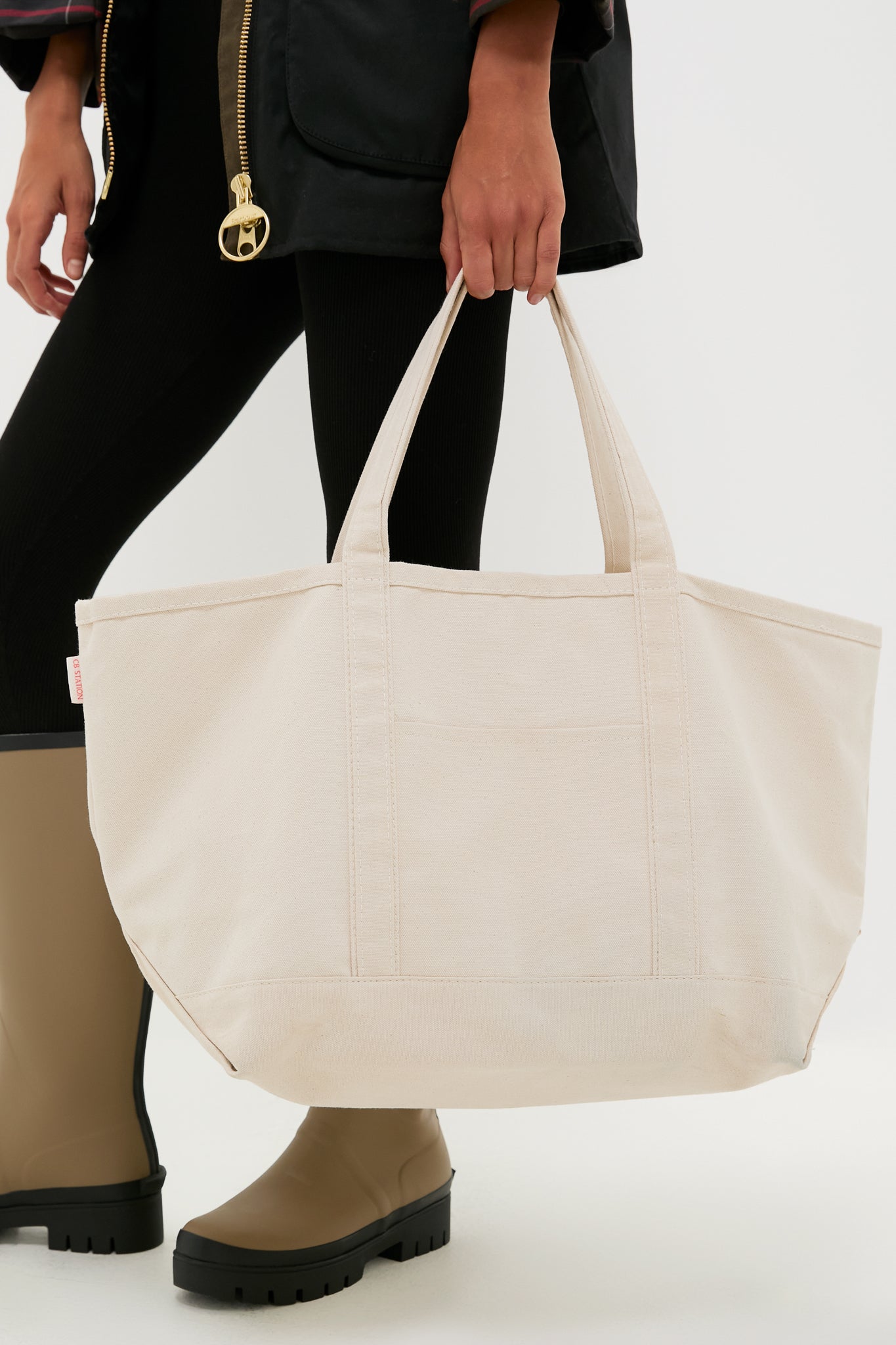 Natural Large Canvas Tote | CB Station
