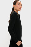 Black Annalane Collared Sweater