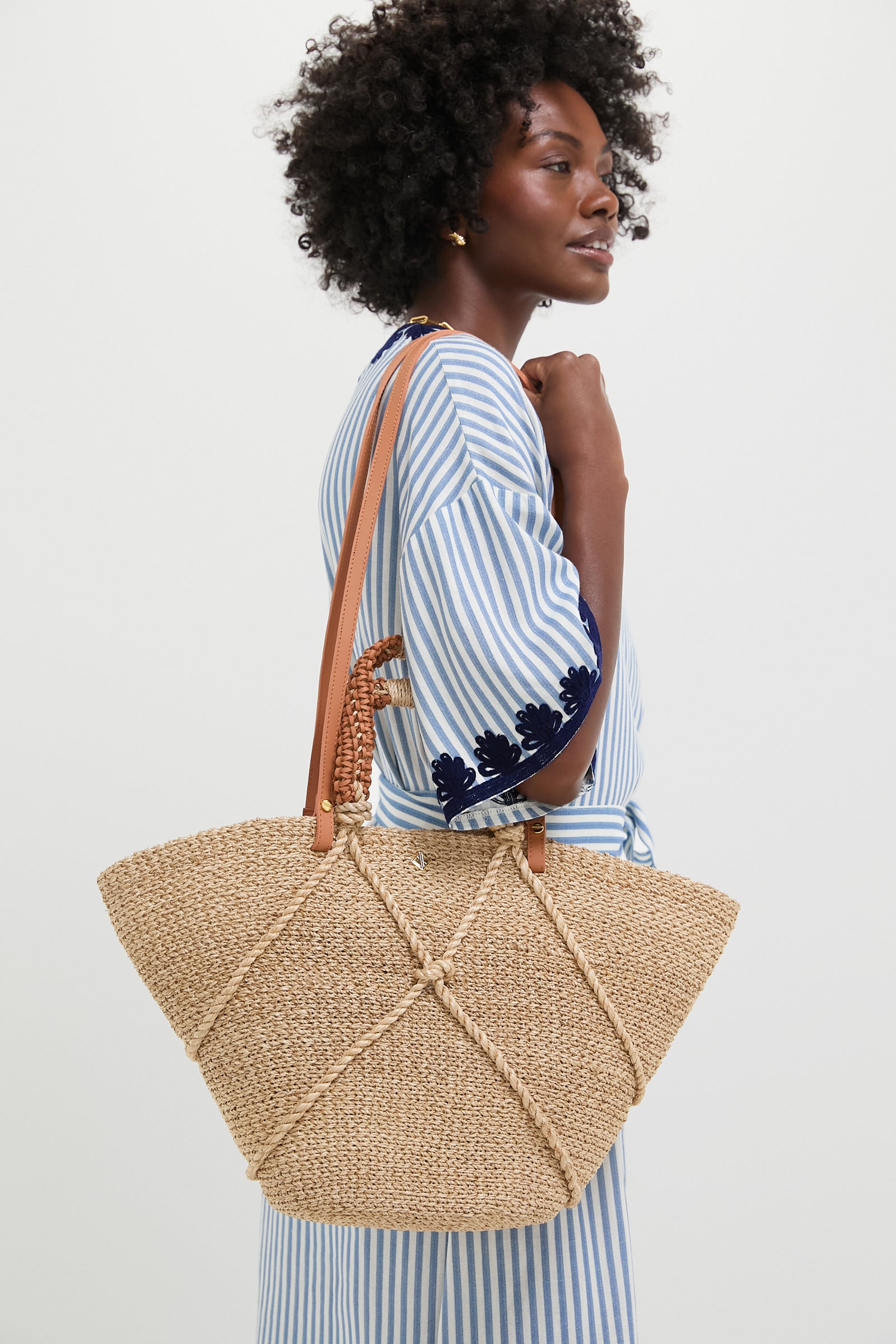 Natural Medium Corda Tote