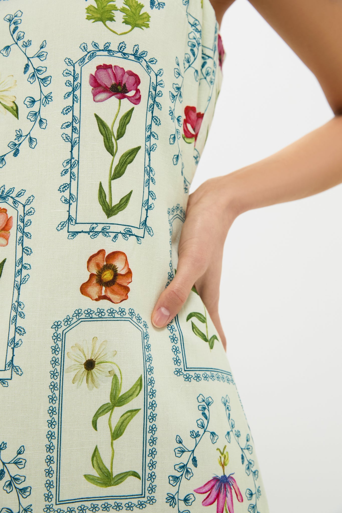 Mint Stamp Minnie Midi Dress