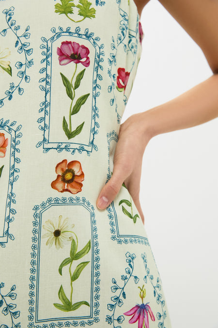 Mint Stamp Minnie Midi Dress