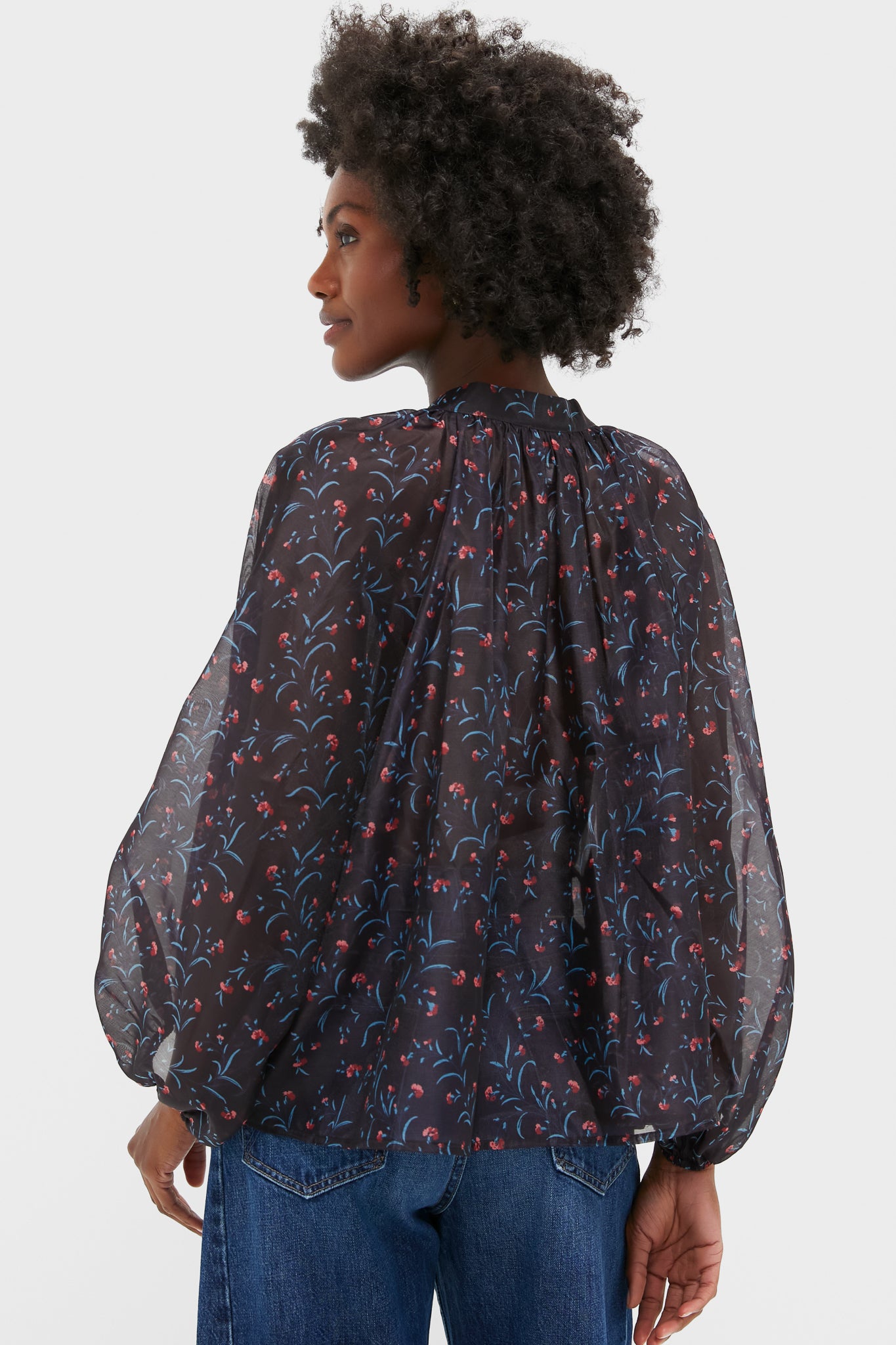 Midnight Oleander Sawyer Blouse