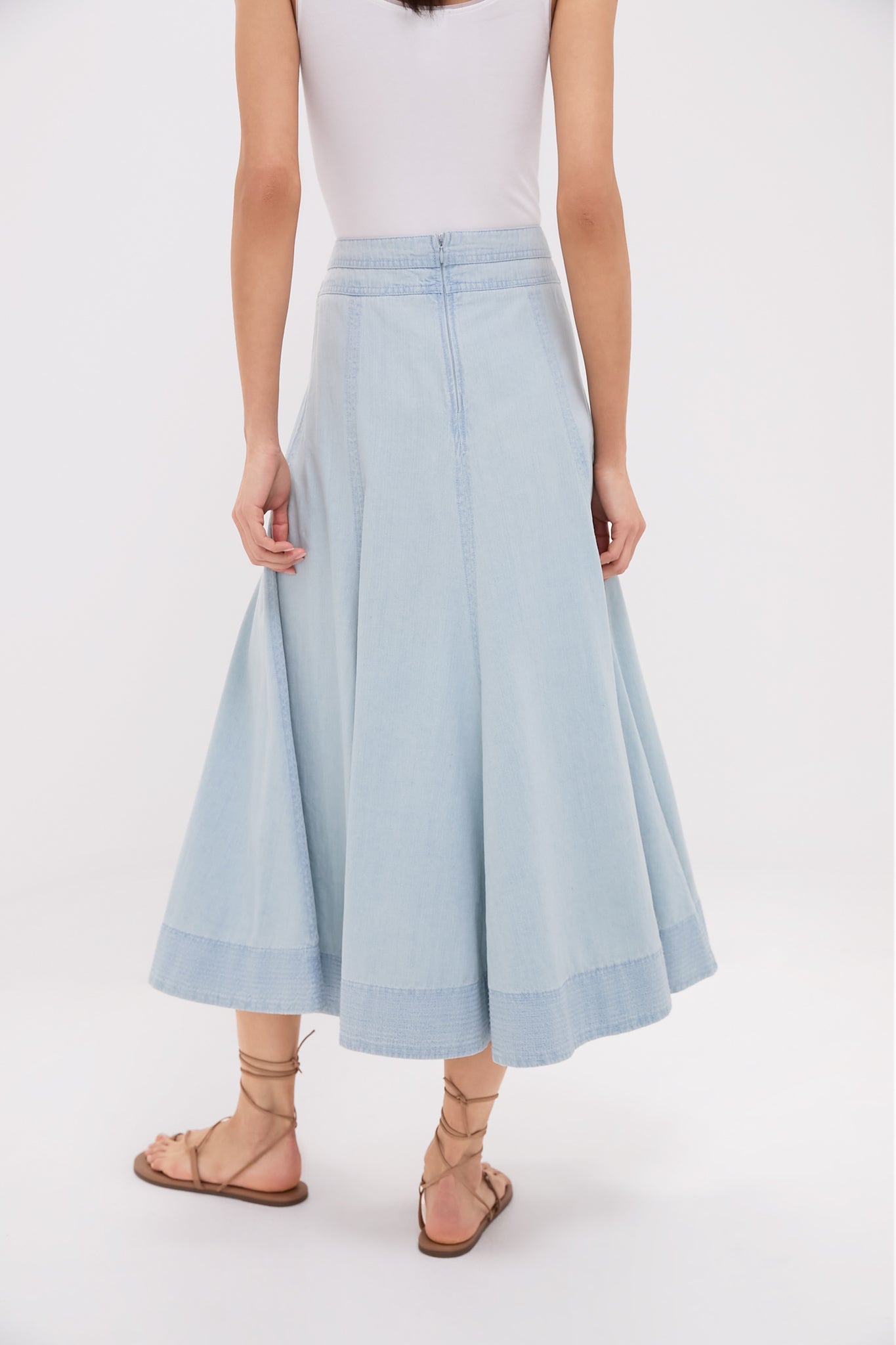 Light Wash Denim Brynn Skirt